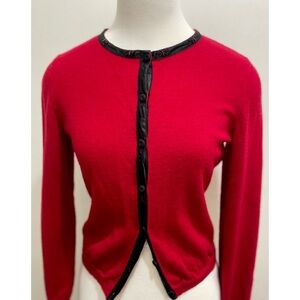Red Moschino Butterfly Cardigan